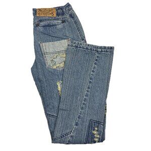 Nightmare Before Christmas Jack Skellington Patchwork  Jeans Women 28X32